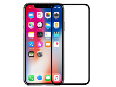 محافظ صفحه نمایش 6D فول گلس تمام چسب مناسب برای گوشی موبایل اپل آیفون X